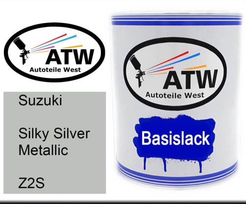 Suzuki, Silky Silver Metallic, Z2S: 1L Lackdose, von ATW Autoteile West.